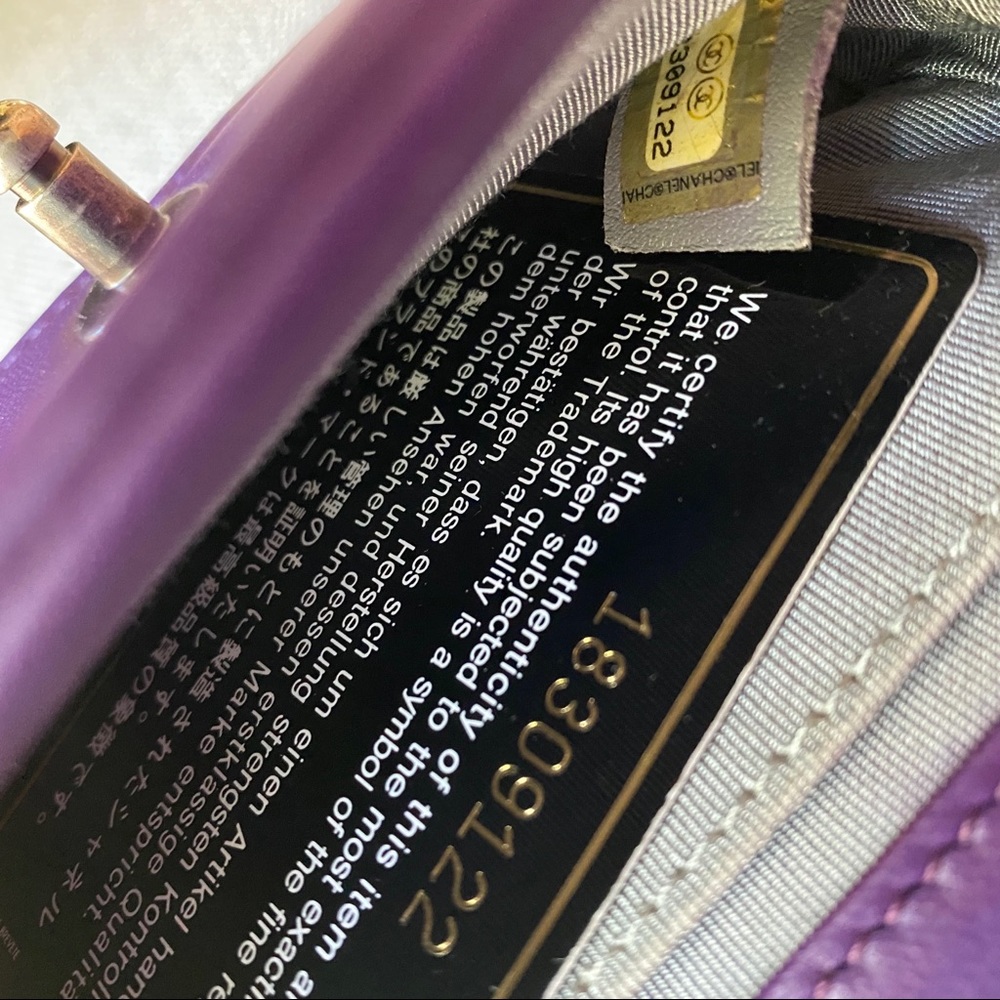 SOLD Chanel mini velvet boy - Picture 10 of 12
